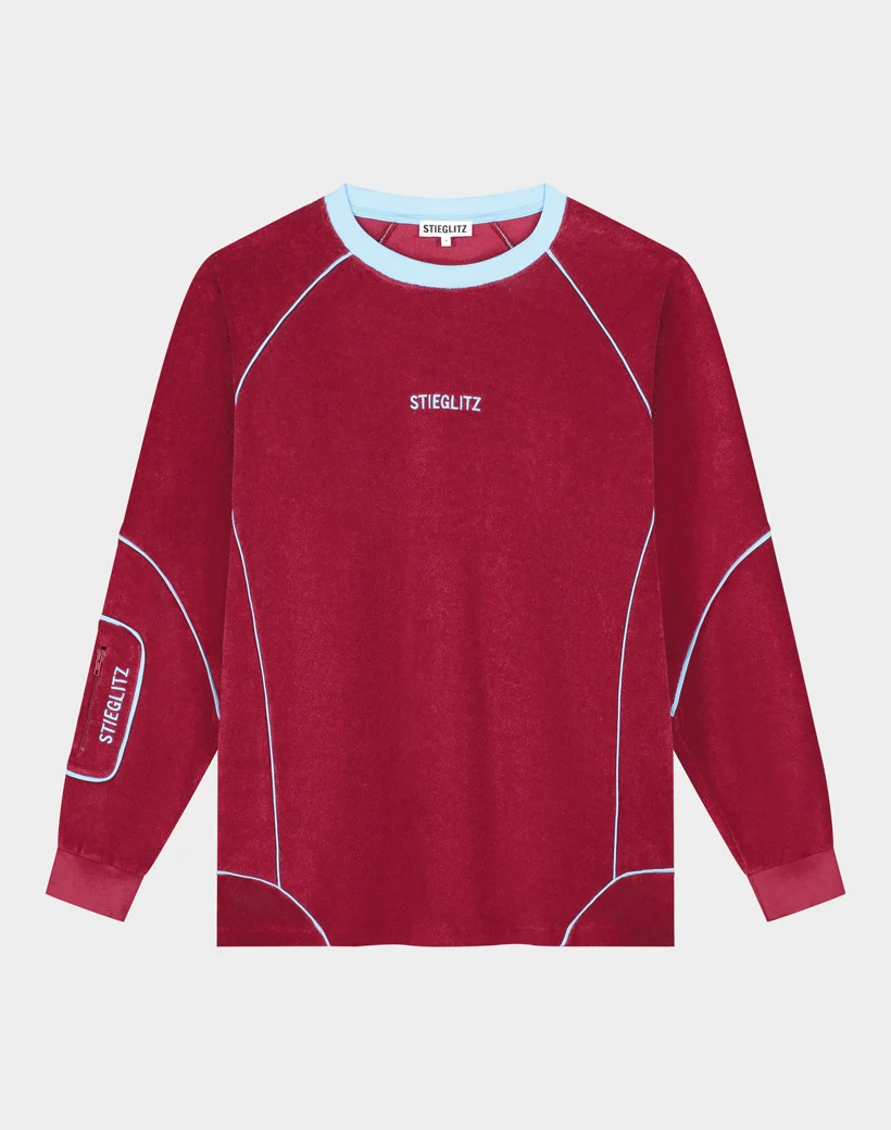 Silvana terry sweater red