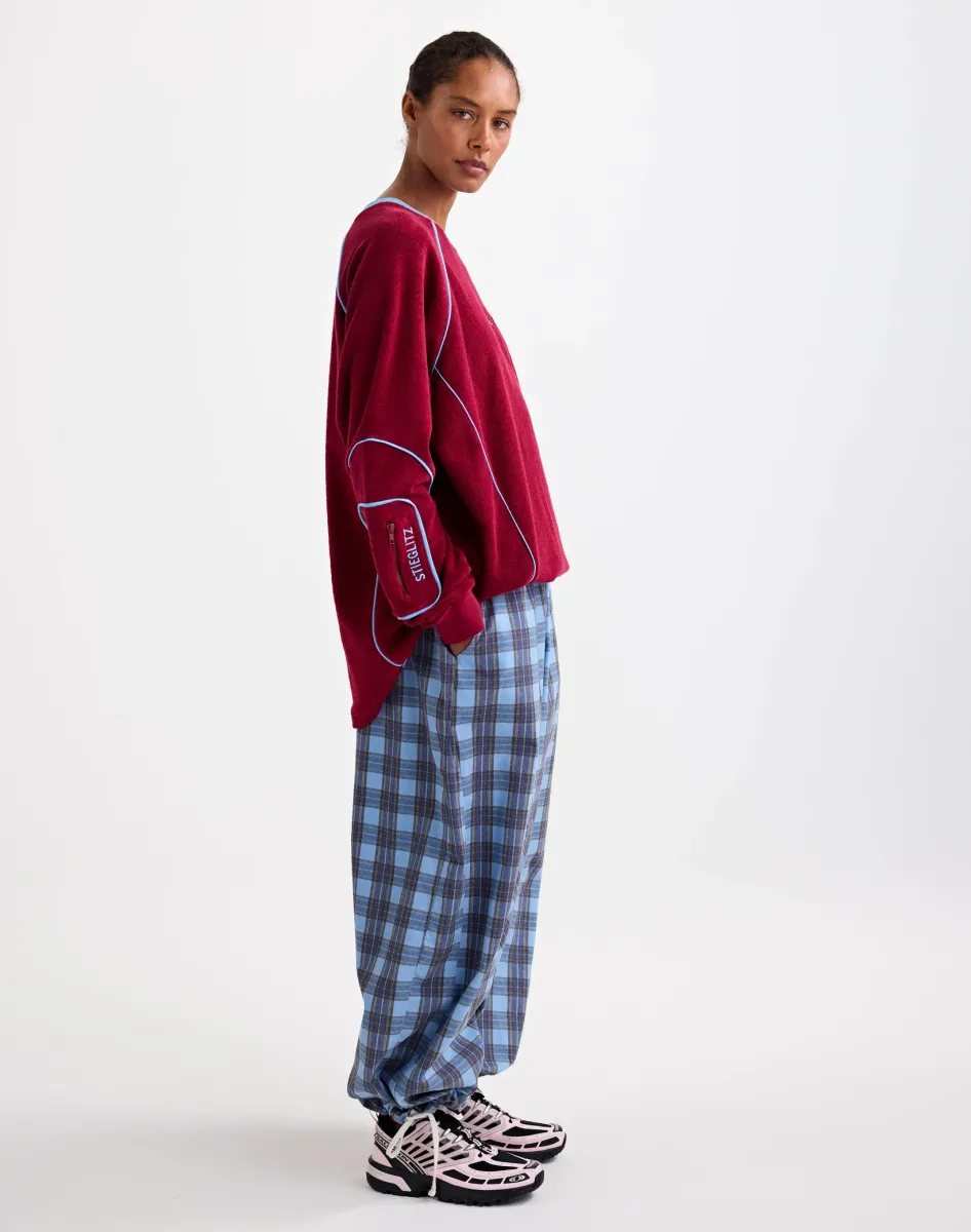Silvana terry sweater red