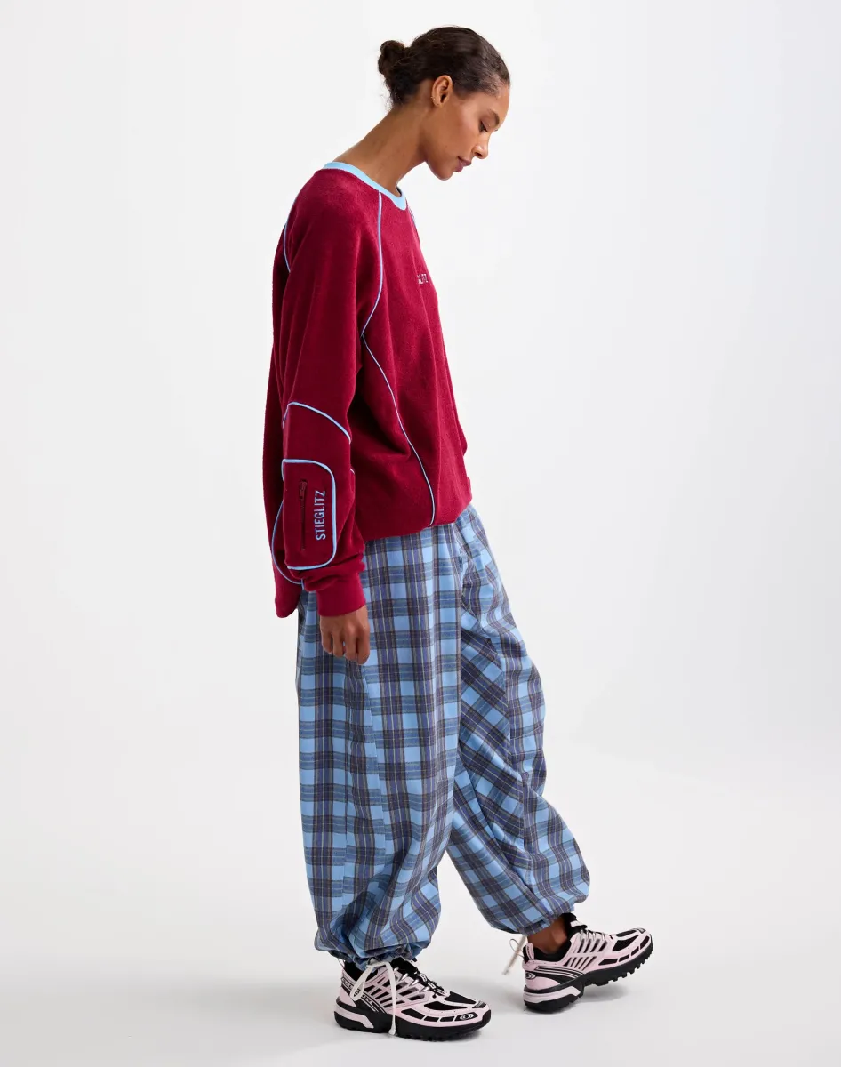 Silvana terry sweater red