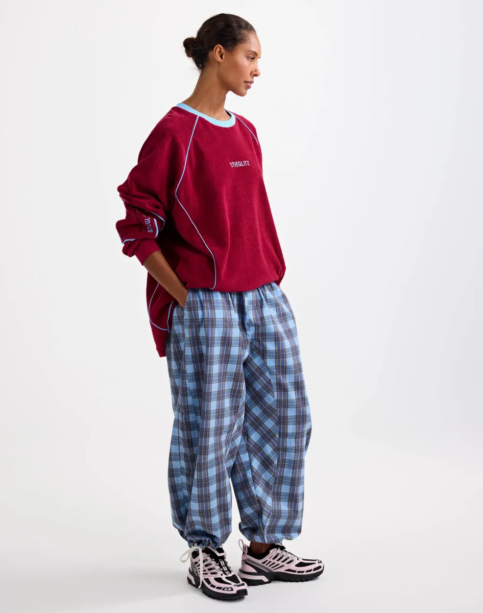 Silvana terry sweater red
