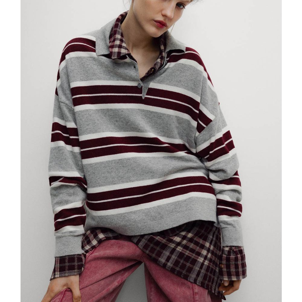 TNS spin polo stripe
