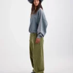 Tino balloon pants green