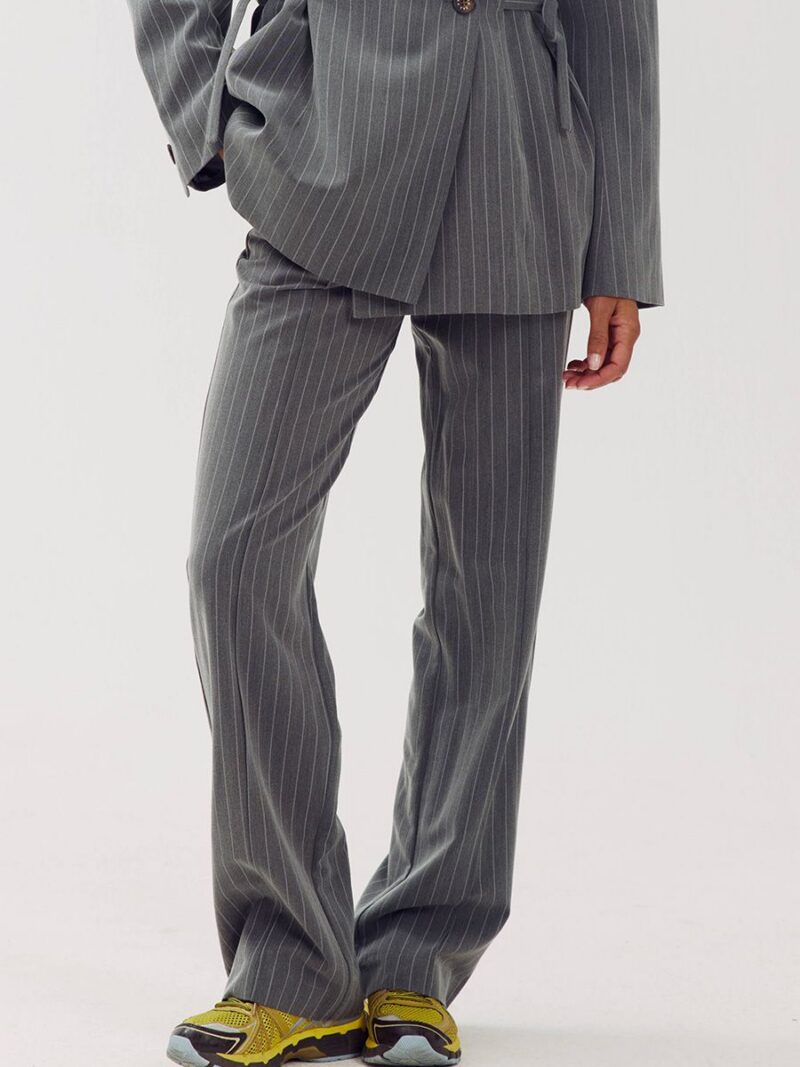Poppy pants grey pinstripe