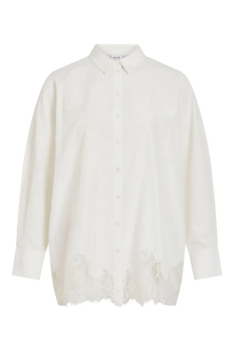 Viashley oversized shirt snow white